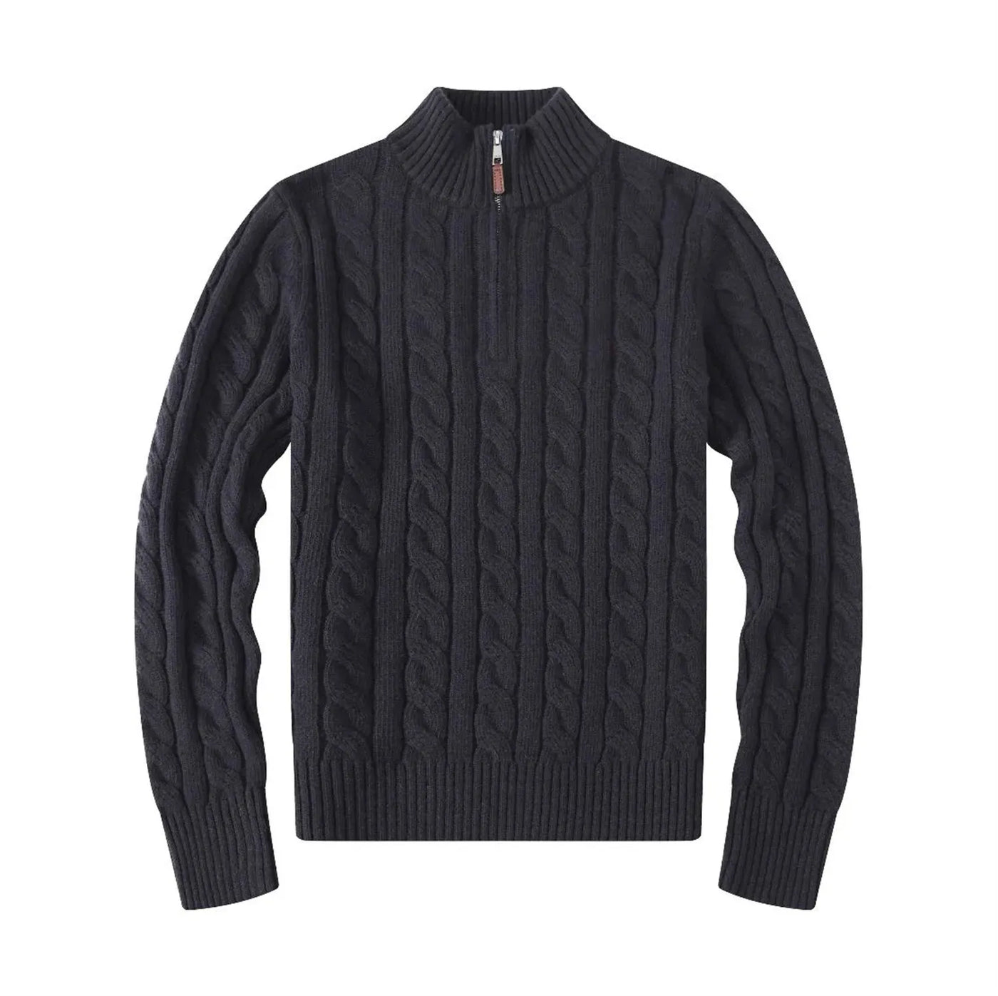 Mathias | Stylischer Pullover mit Halbreißverschluss