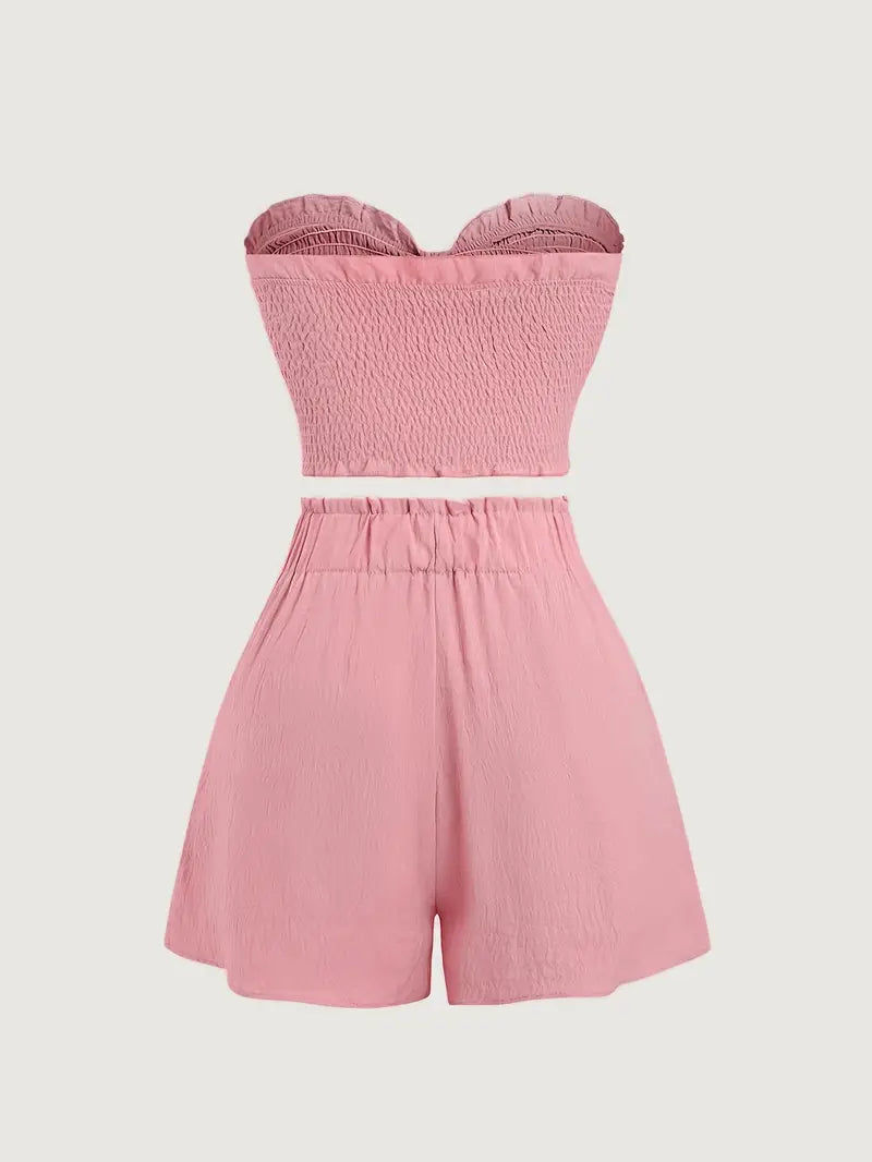 Ivigail – Strukturiertes Bandeau-Set mit Schleif