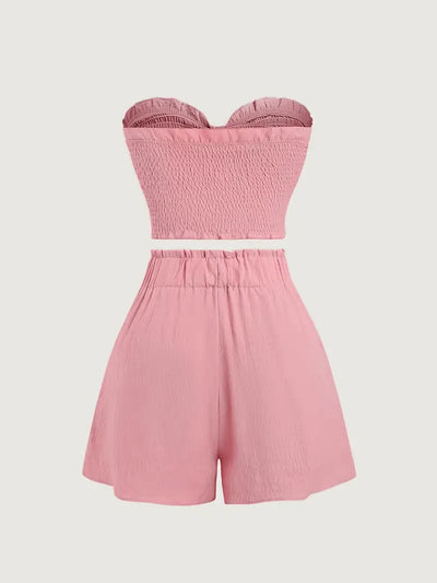 Ivigail – Strukturiertes Bandeau-Set mit Schleif