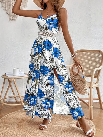 Fayora – Maxikleid mit tropischem Blumenmuster