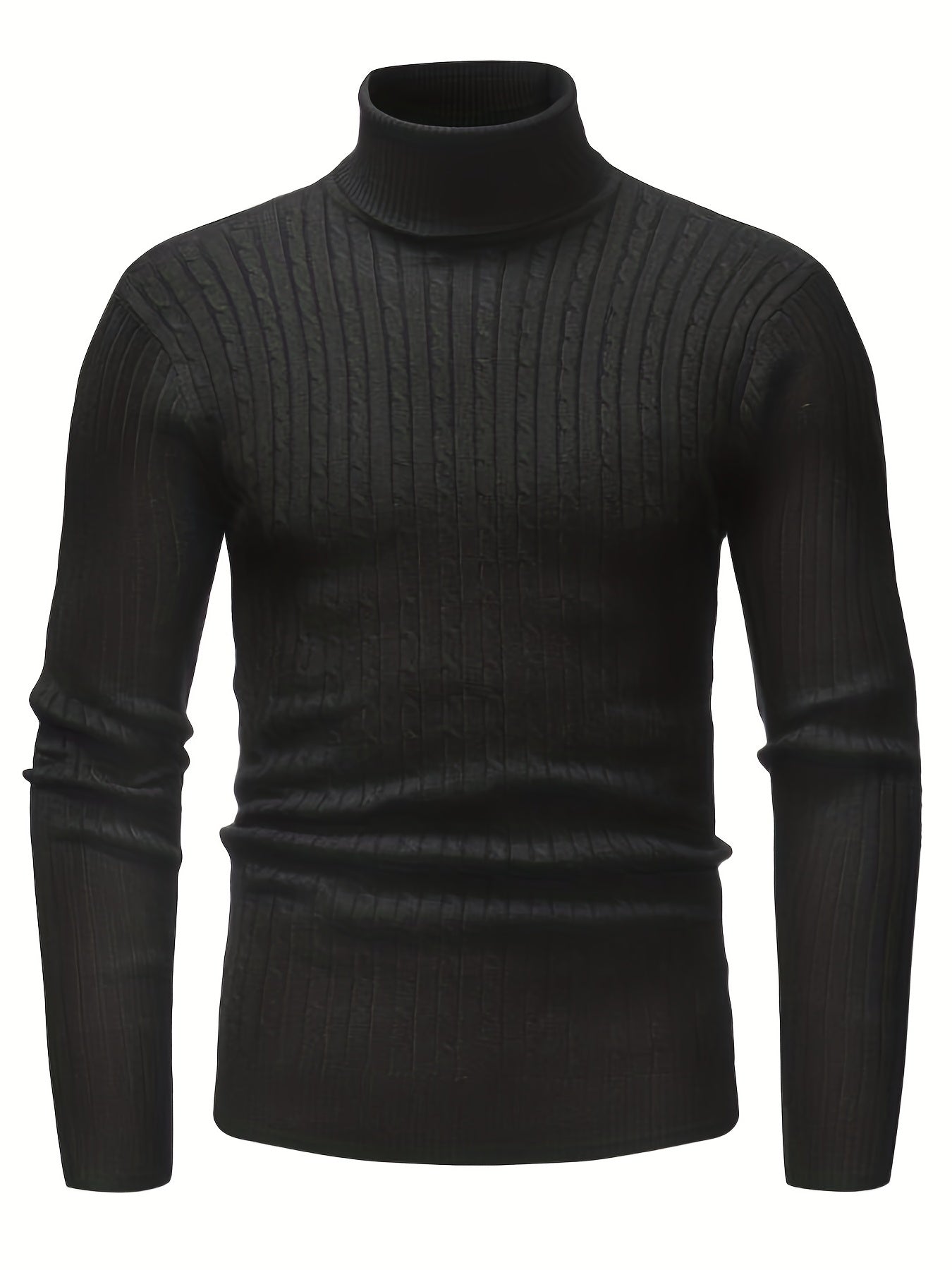 Herren-Rollkragenpullover | Zopfmuster & Winterwärme | Klassische Eleganz
