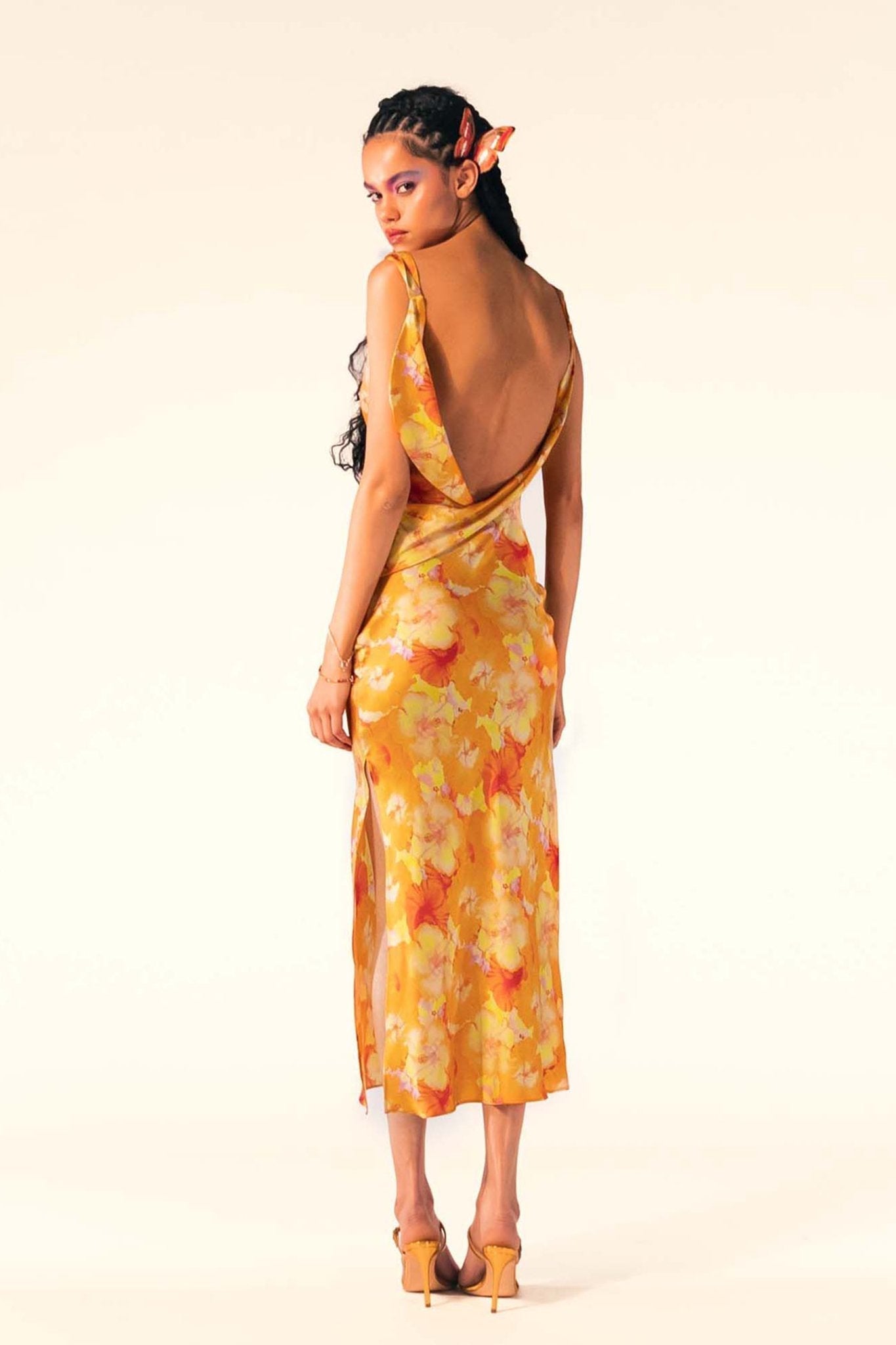 Avelena | Maxikleid mit Bedruckten Kutten