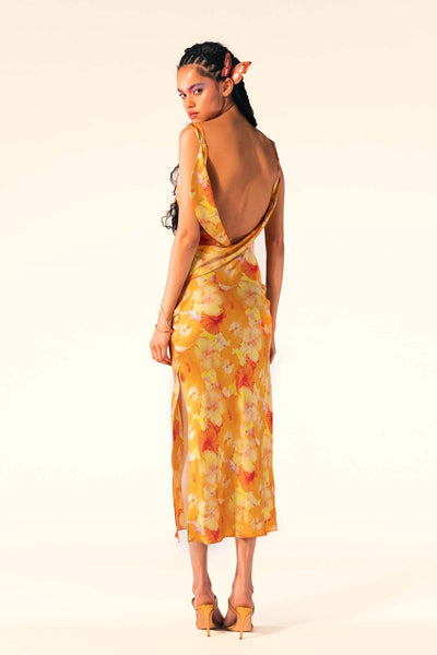 Avelena | Maxikleid mit Bedruckten Kutten