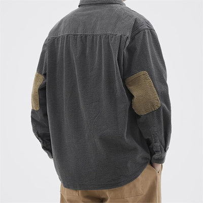 Augusto -  Herrenhemd Langarm aus Kordstoff – Bequeme Hemden für Herren, Ideal für Jede Gelegenheit