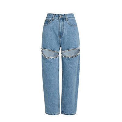 LIRIANA – High-Waisted Cutout Jeans