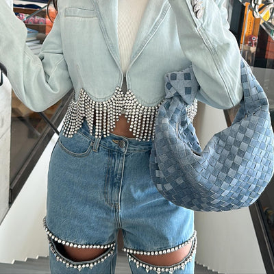 LIRIANA – High-Waisted Cutout Jeans