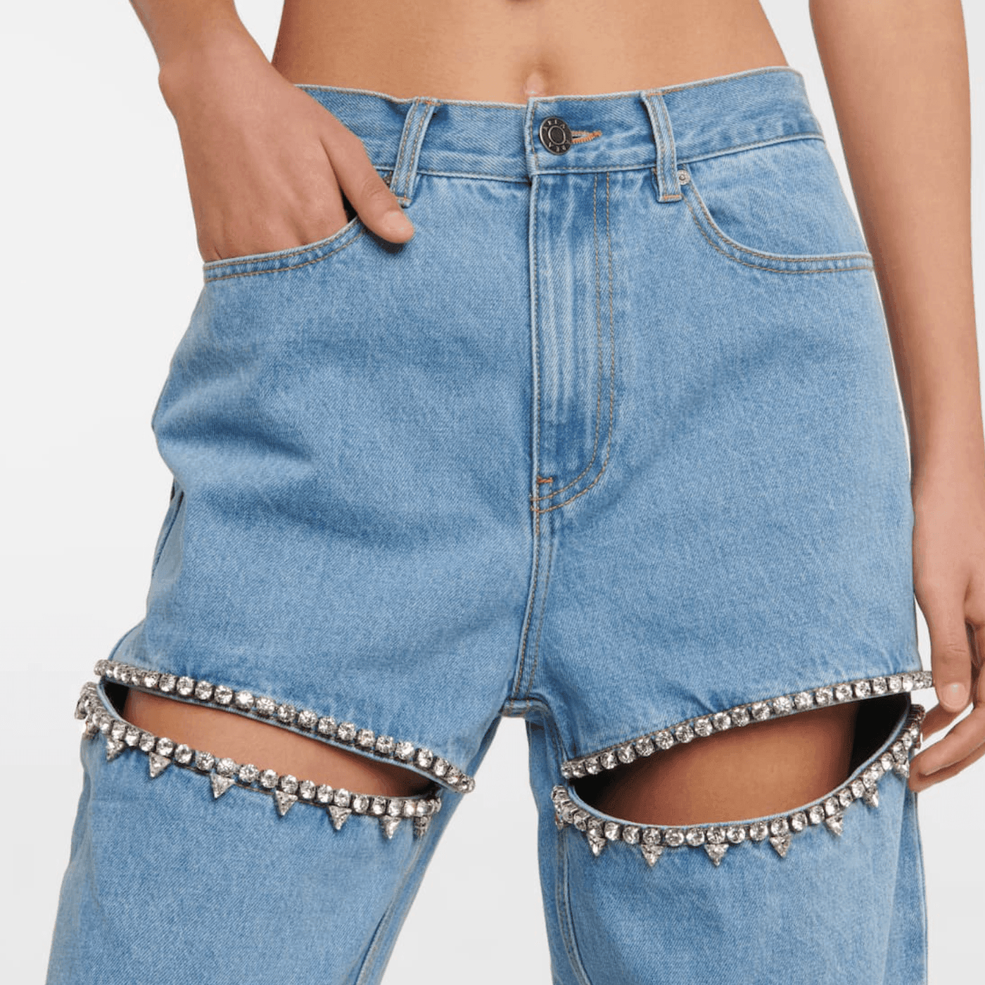 LIRIANA – High-Waisted Cutout Jeans