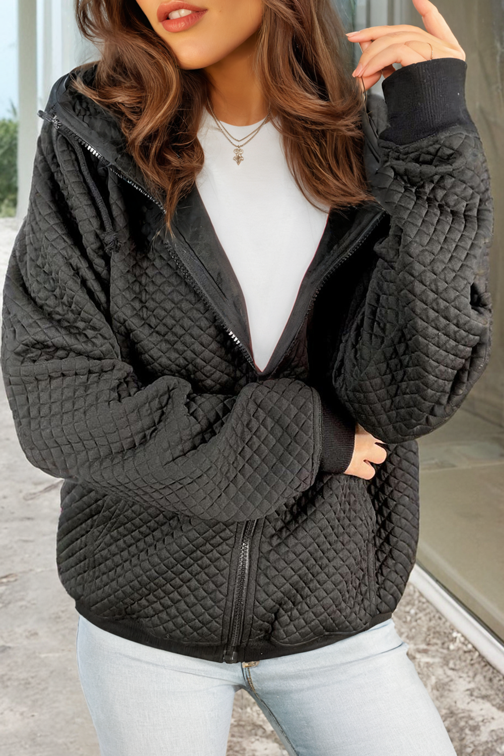Gesteppte Kapuzenjacke | Bequeme Passform | Modern & Funktional