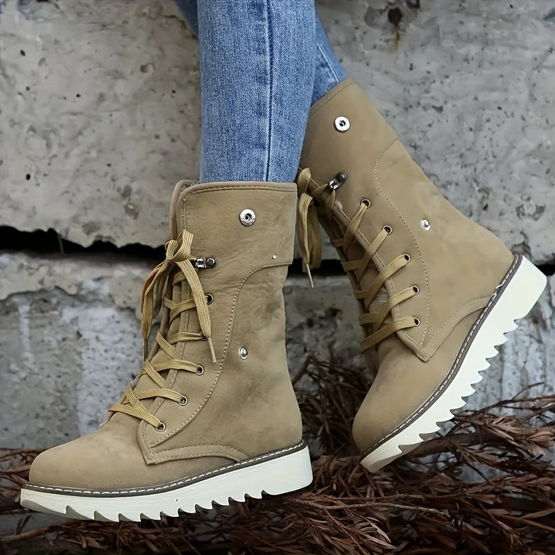 Avelena | Damen Einfarbige Kurzstiefel