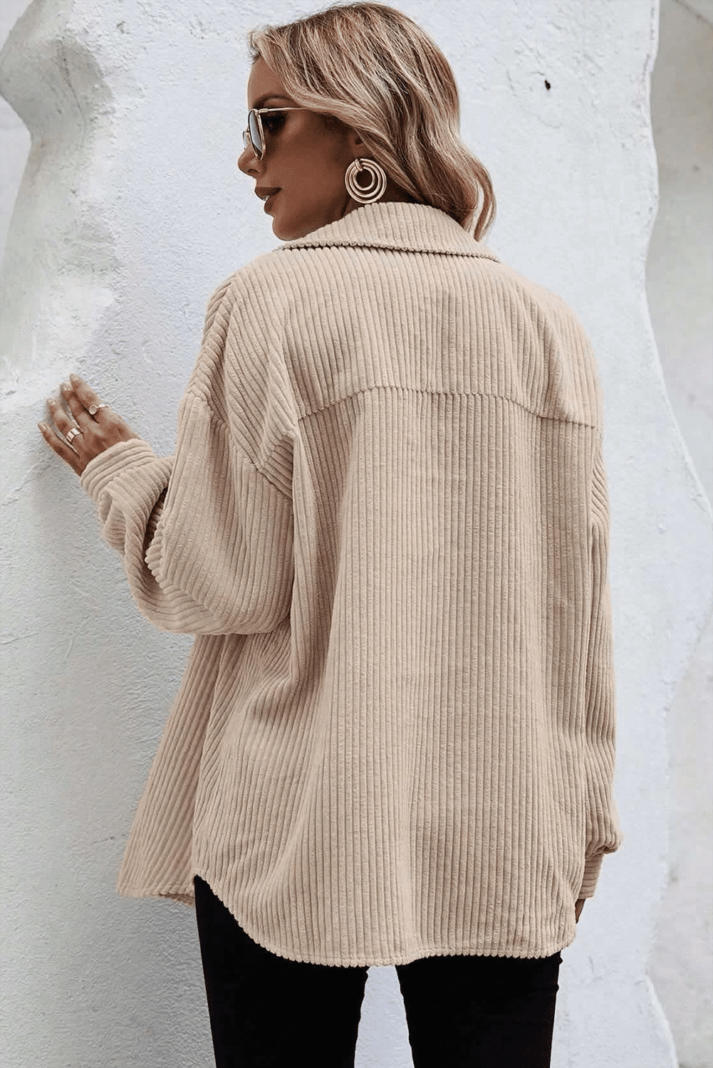 Oversized Cordbluse | Lässiger Komfort | Moderner Stil