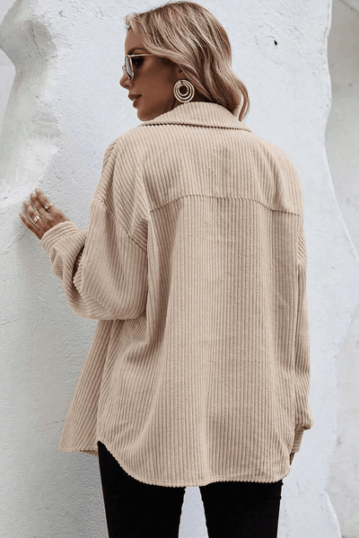 Oversized Cordbluse | Lässiger Komfort | Moderner Stil