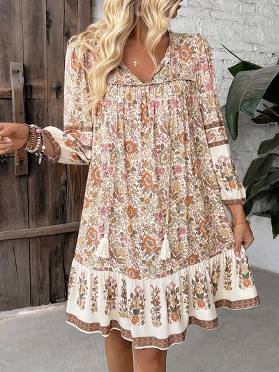 Sabelle – Minikleid im Vintage-Stil mit Blumenmuster