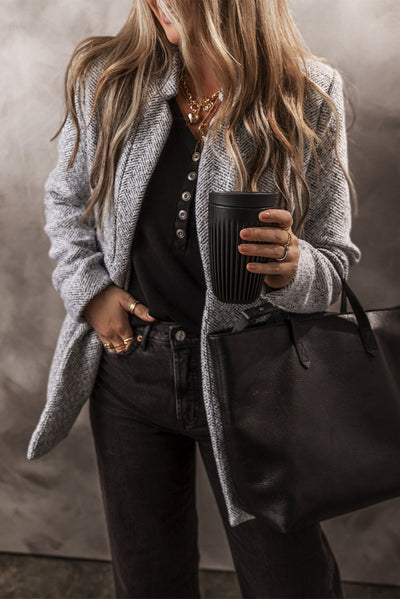 Eleganter Blazer im Fischgrätenmuster | Klassisch & Vielseitig | Herbst-Look