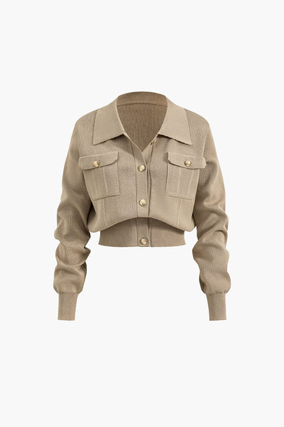 Aviana | Strick-Set mit Blazer und Rock