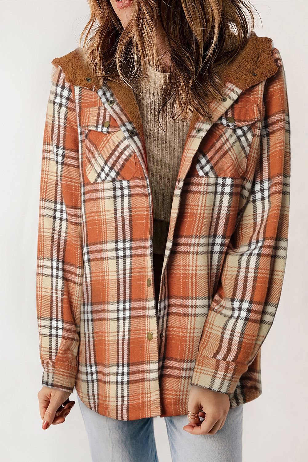 Kariertes mit Kapuze | Flauschige Wärme | Casual Stil