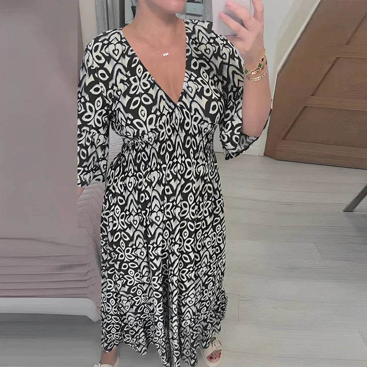 Frieda | Luftiges Sommerkleid mit V-Ausschnitt