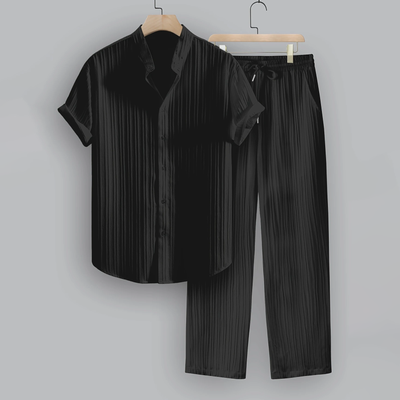 Rosendo - Set für Herren - Elegantes Kurzarmhemd & lässige Hose für bequeme Freizeitmode