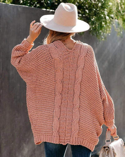 Strickcardigan mit Taschen | Lockerer Stil | Boho-Chic