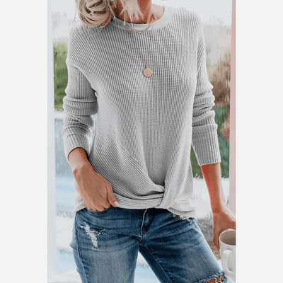 Strickshirt mit Knoten-Detail | Weiches Material | Lässiger Komfort