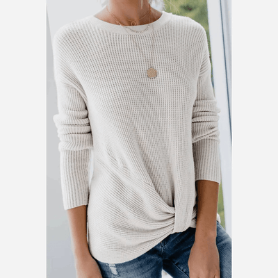 Strickshirt mit Knoten-Detail | Weiches Material | Lässiger Komfort