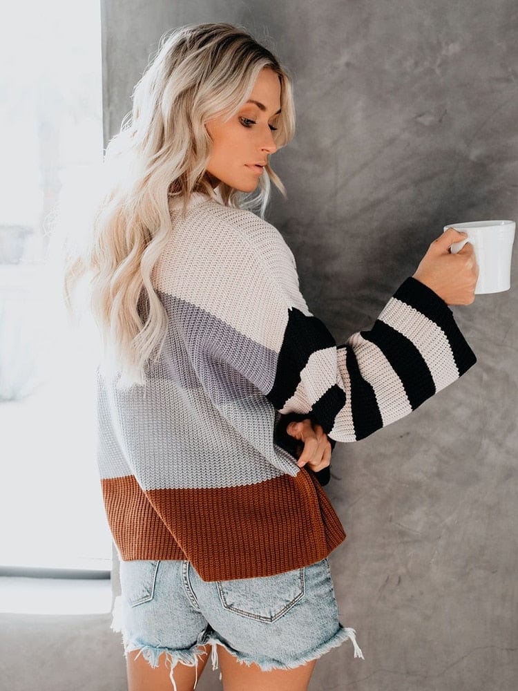 Gestreifter Pullover | Weicher Strick | Lässiger Look