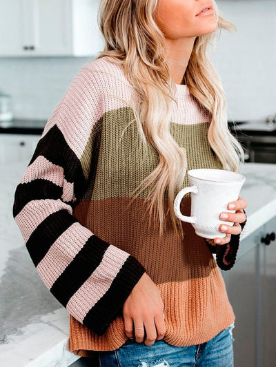 Gestreifter Pullover | Weicher Strick | Lässiger Look