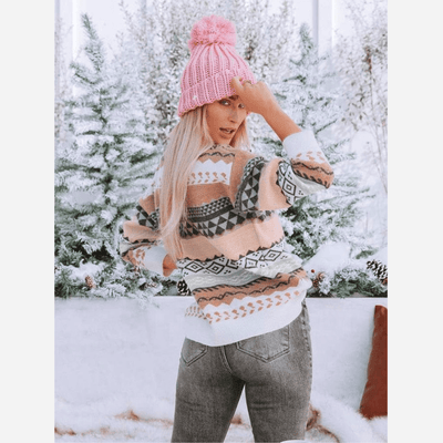 Strickpullover mit Norweger-Muster | Winterlich & Gemütlich | Vielseitiger Stil