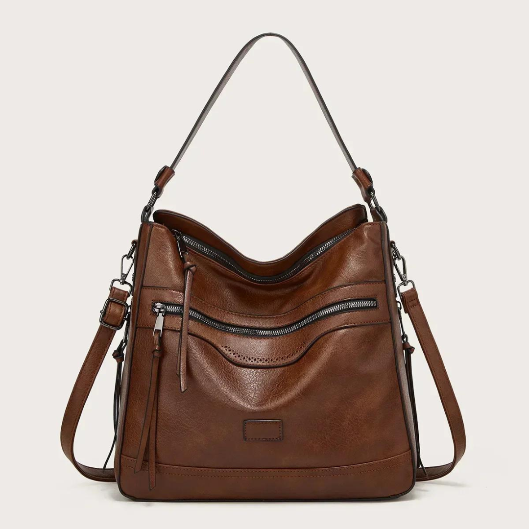 Damen Umhängetasche Vegan Leder – Elegante Schultertasche Groß
