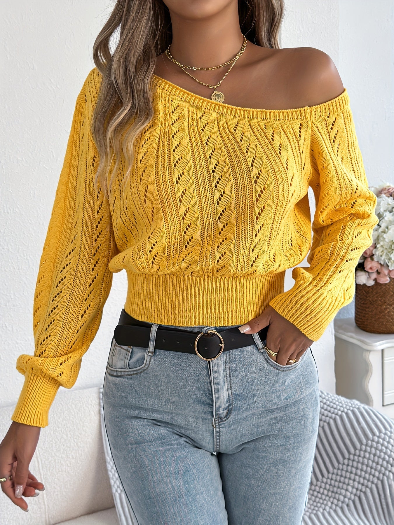 Strickpullover | Feminines Design | Weicher Tragekomfort