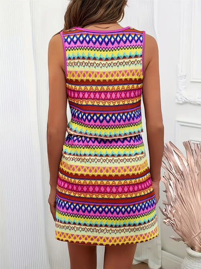 Tamala – Lebendiges Strick-Sommerkleid