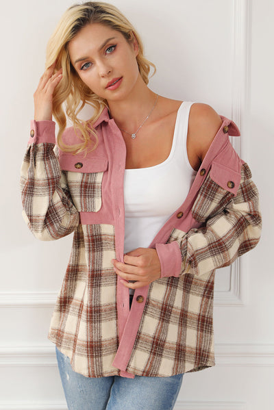 Cord-Hemdjacke mit Karomuster | Weicher Komfort | Lässiger Stil
