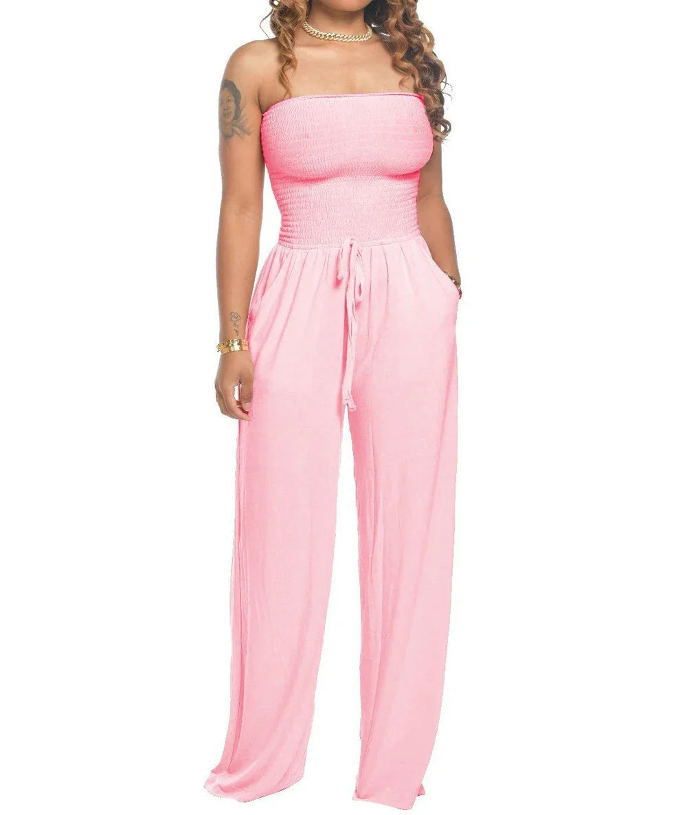 Theodora – Stylischer trägerloser Jumpsuit