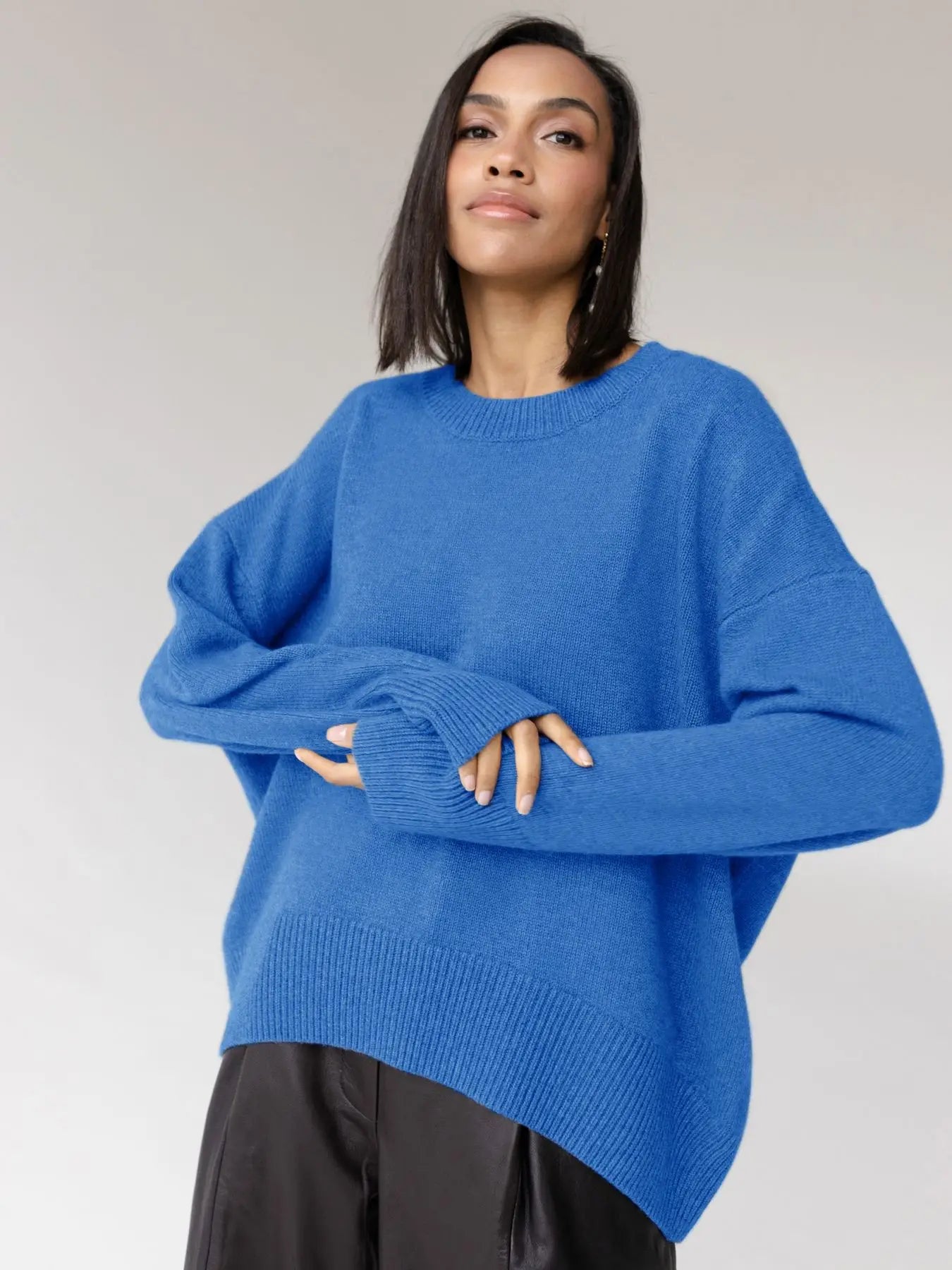 Avelena | Entzückender Englischer Pullover mit Rundhalsausschnitt