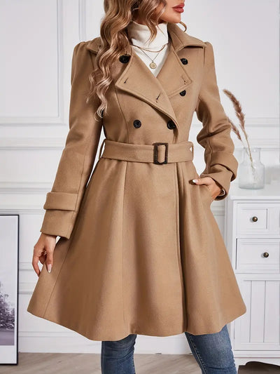 Avelena | Anmutige Anziehung Trenchcoat mit Gürtel