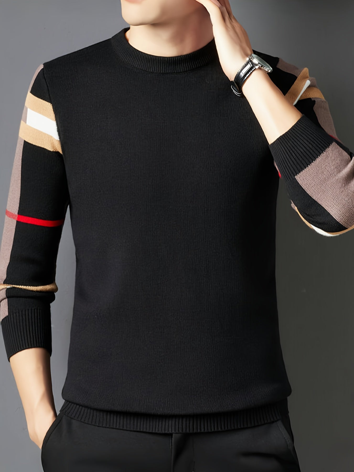Herren-Rundhals-Pullover | Modern & bequem | Vielseitiger Look