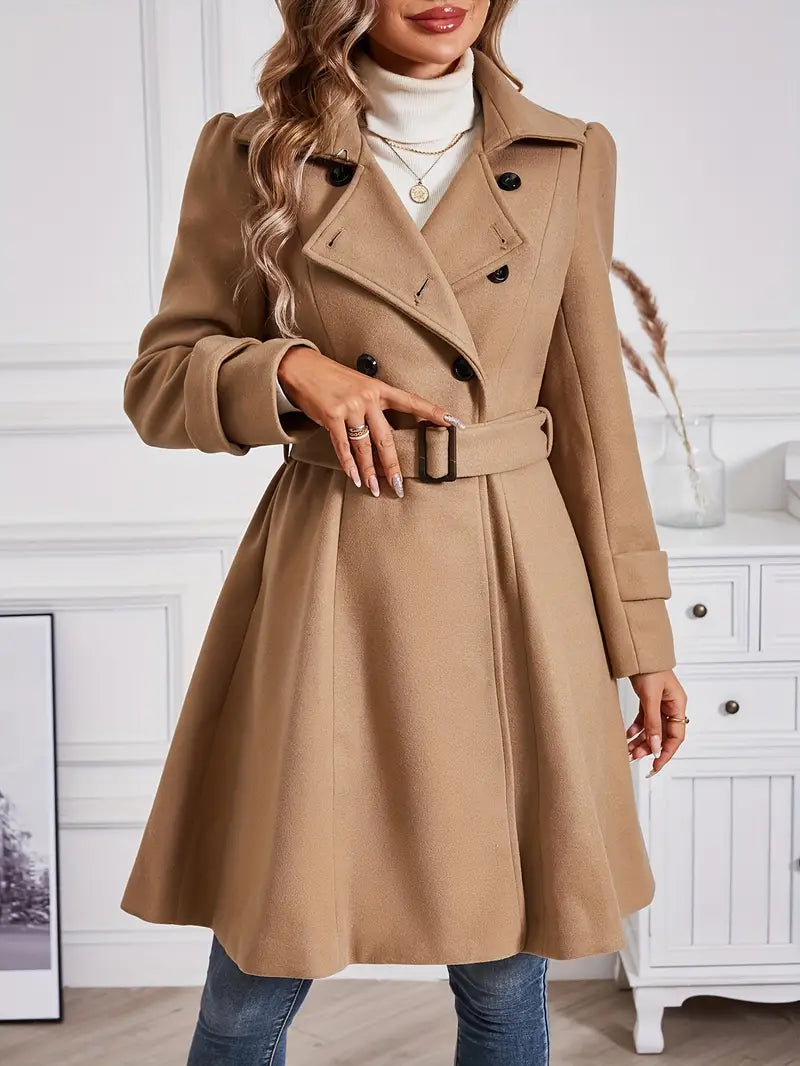 Avelena | Anmutige Anziehung Trenchcoat mit Gürtel