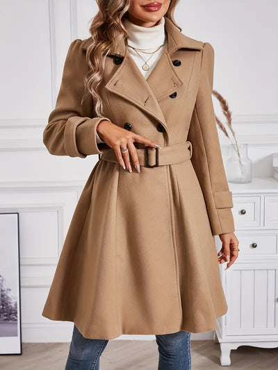 Avelena | Anmutige Anziehung Trenchcoat mit Gürtel