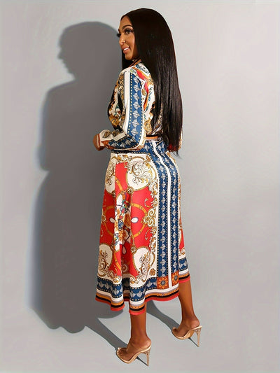 Langärmeliges Hemdblusenkleid für Frauen - Marigold