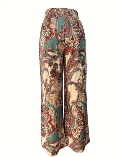 Onvya – Weite Hose mit Paisley-Print