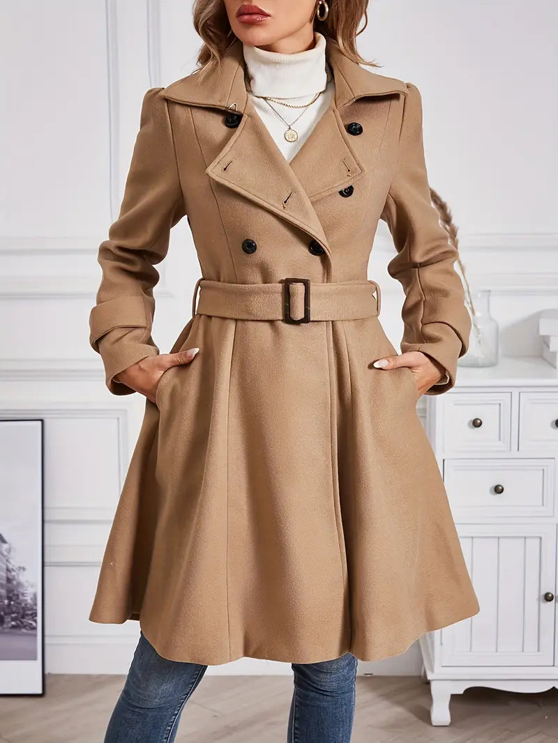 Avelena | Anmutige Anziehung Trenchcoat mit Gürtel