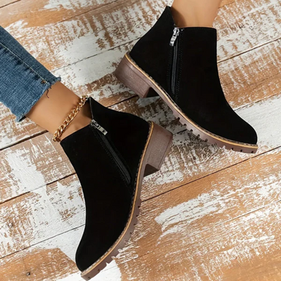 Hailee | Damen Bequeme Stiefeletten | Schwarz