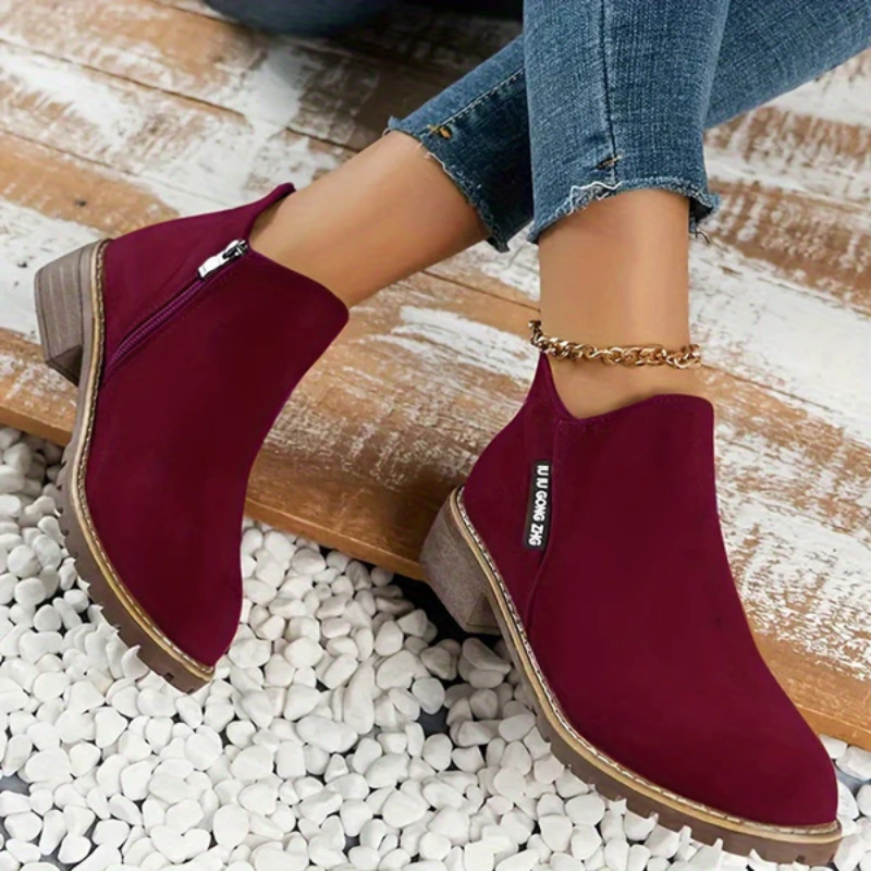 Hailee | Damen Bequeme Stiefeletten | Schwarz