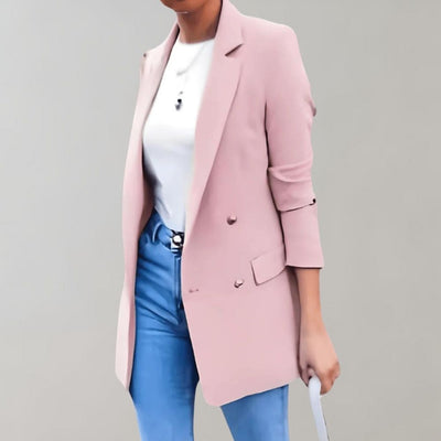 Audry | Damen Elegant Blazer | Weiß