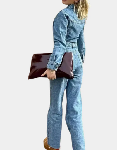 Ciarra | Damen Elegant Jumpsuit | Langarm