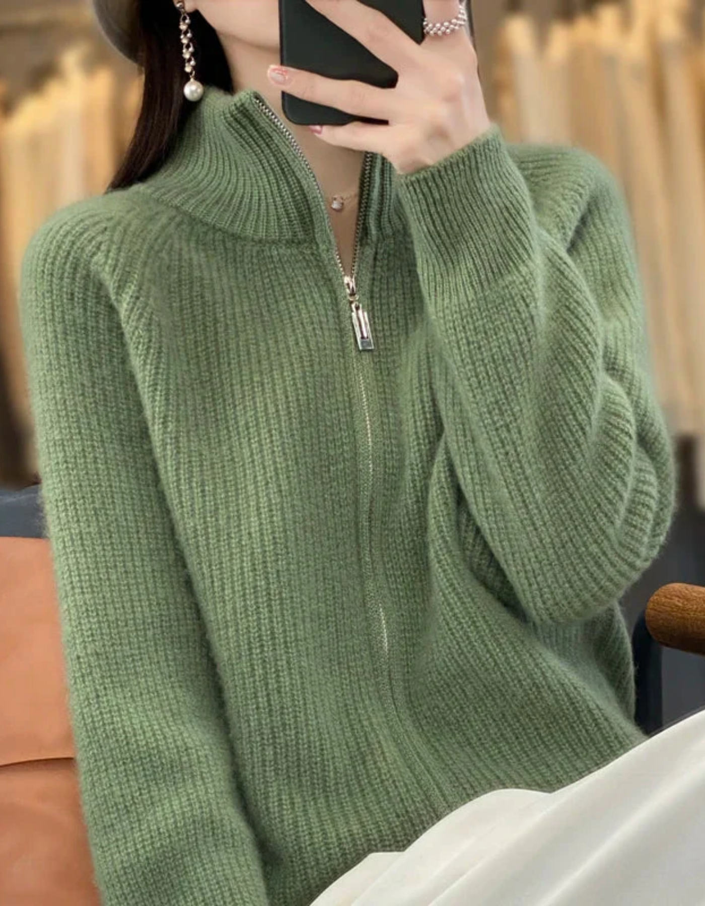 Janel | Damen Leichte Strickjacke | Kurz