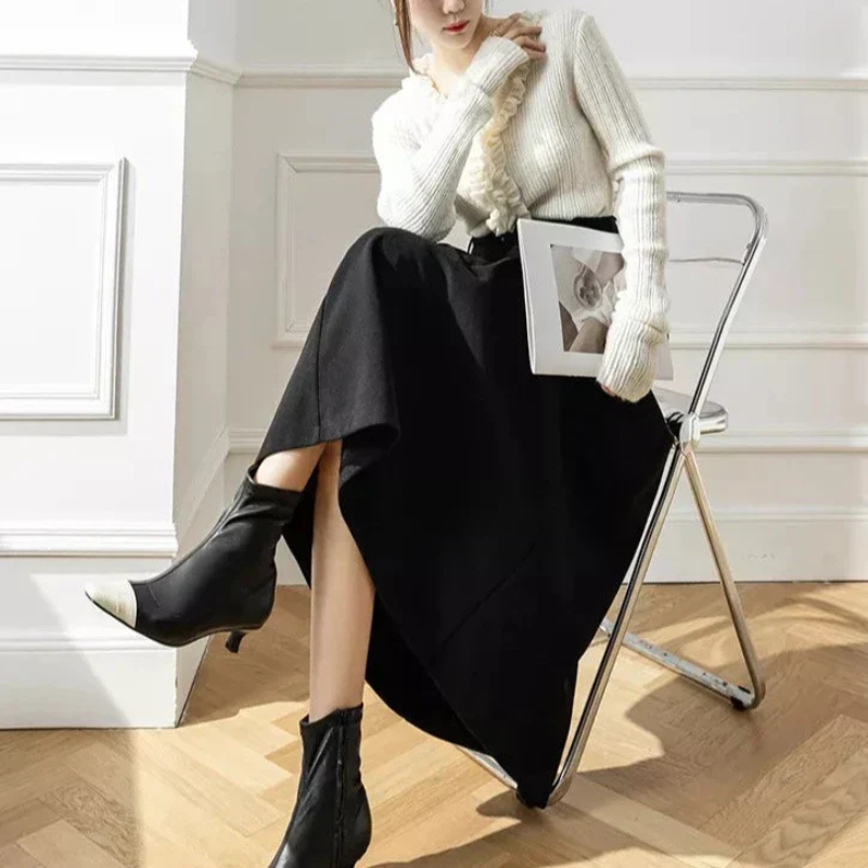 Katerina | Damen Faltenrock | Lang