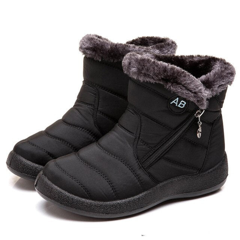 Erin | Damen Gefüttert Schneestiefel | Schwarz
