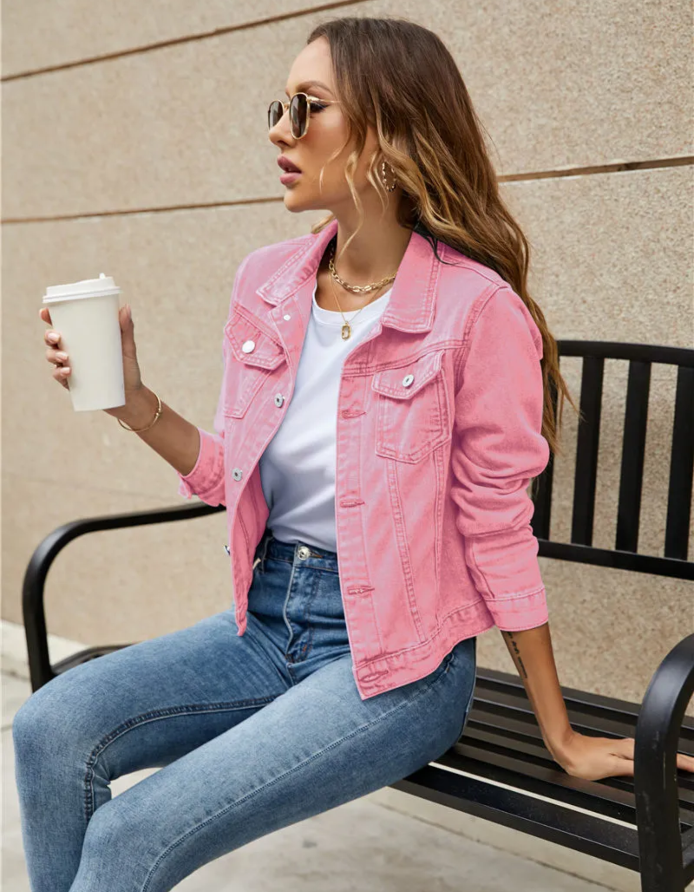 Jasmine | Damen Elegant Sommerjacke | Schwarz