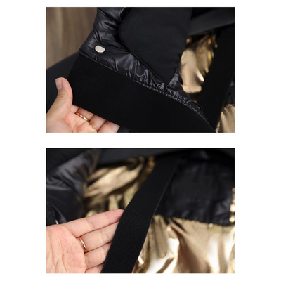 Carmen | Damen Lang Steppjacke | Daunenjacke Schwarz