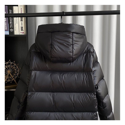 Carmen | Damen Lang Steppjacke | Daunenjacke Schwarz